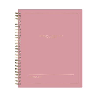 2027 Blue Sky Sincerely Jules 7 x 9 Weekly & Monthly Planner, Rose (164242)