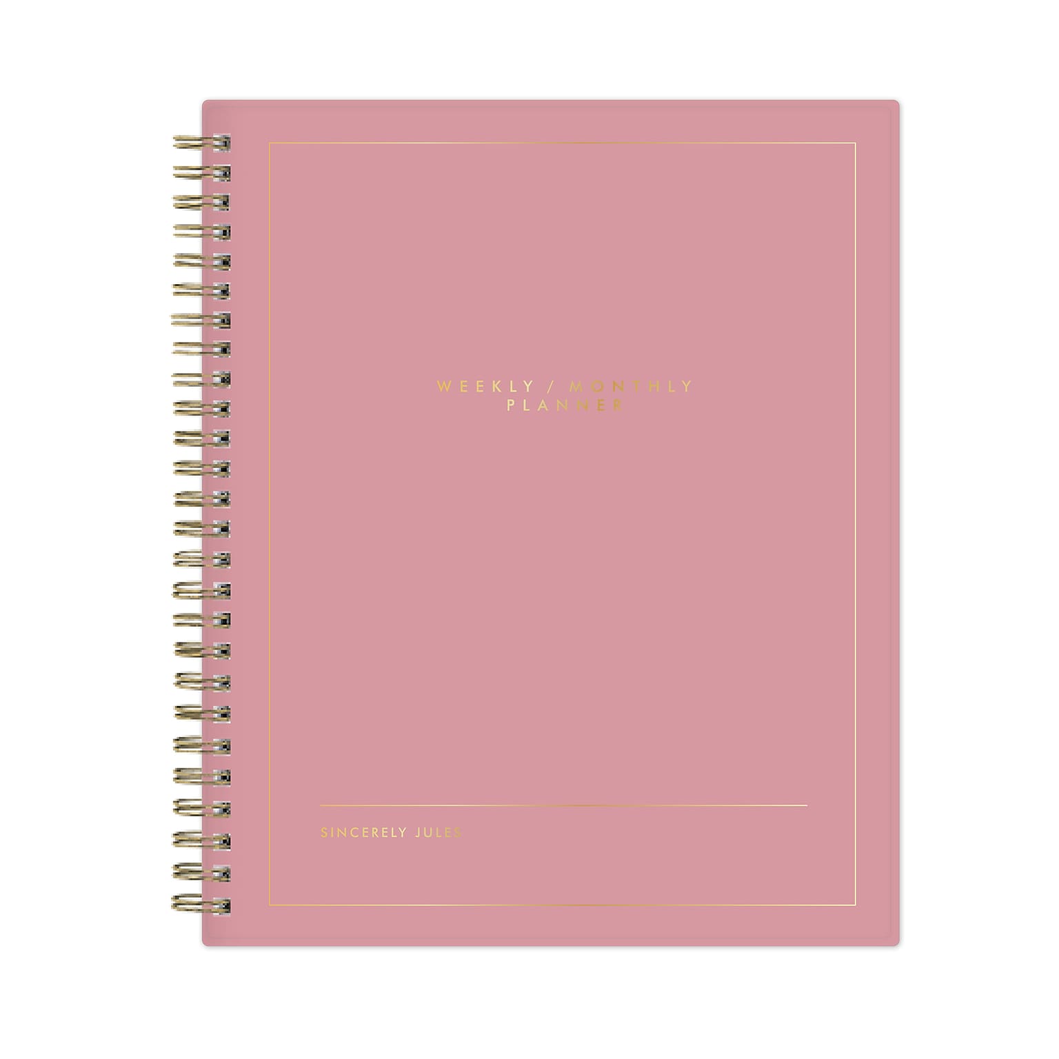2027 Blue Sky Sincerely Jules 7 x 9 Weekly & Monthly Planner, Rose (164242)