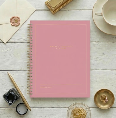 2027 Blue Sky Sincerely Jules 7" x 9" Weekly & Monthly Planner, Rose (164242)