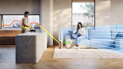 Dyson Energy Star HEPA Air Purifier Cool Formaldehyde TP09, 10-Speed, Wi-Fi enabled, White/Gold (497043-01)