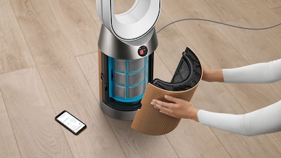 Dyson Energy Star HEPA Air Purifier Cool Formaldehyde TP09, 10-Speed, Wi-Fi enabled, White/Gold (497043-01)