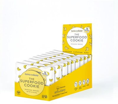 Love + Chew Gluten Free Banana Bread Cookies, 2 oz, 12/Pack (CSL80728)
