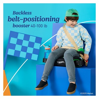 Graco TurboBooster 2.0 Backless Booster Seat, Hot Wheels Gamer (2221138)
