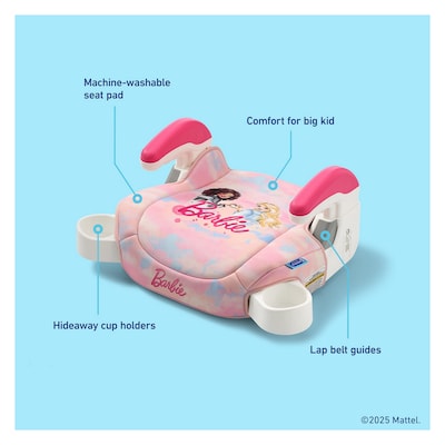 Graco TurboBooster 2.0 Backless Booster Seat, Barbie Painterly (2221110)