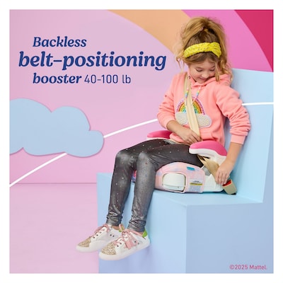 Graco TurboBooster 2.0 Backless Booster Seat, Barbie Painterly (2221110)