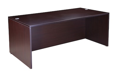 Boss 71 Desk with Box/Box/File Pedestal, Mocha (GROUPA27-MOC)