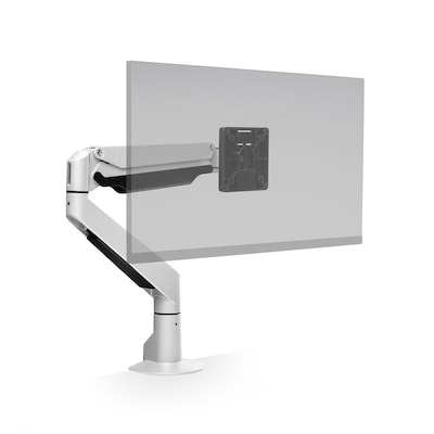 HAT Design Works E2 – Articulating Monitor Arm White Finish - Supports monitors 2.2 - 22 lbs