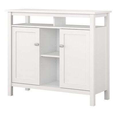 Bush Furniture Broadview Console Table with Storage, Pure White (BDS142WH-03)
