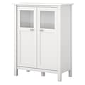 Bush Furniture Broadview Bathroom Storage Cabinet, Pure White (BD018WH)