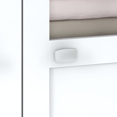Bush Furniture Broadview Bathroom Storage Cabinet, Pure White (BD018WH)