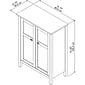 Bush Furniture Broadview Bathroom Storage Cabinet, Pure White (BD018WH)