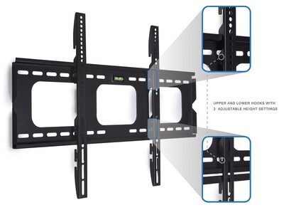 Mount-It! Low-Profile Fixed Flat TV Wall Mount for 32" to 60" TVs (MI-305B)