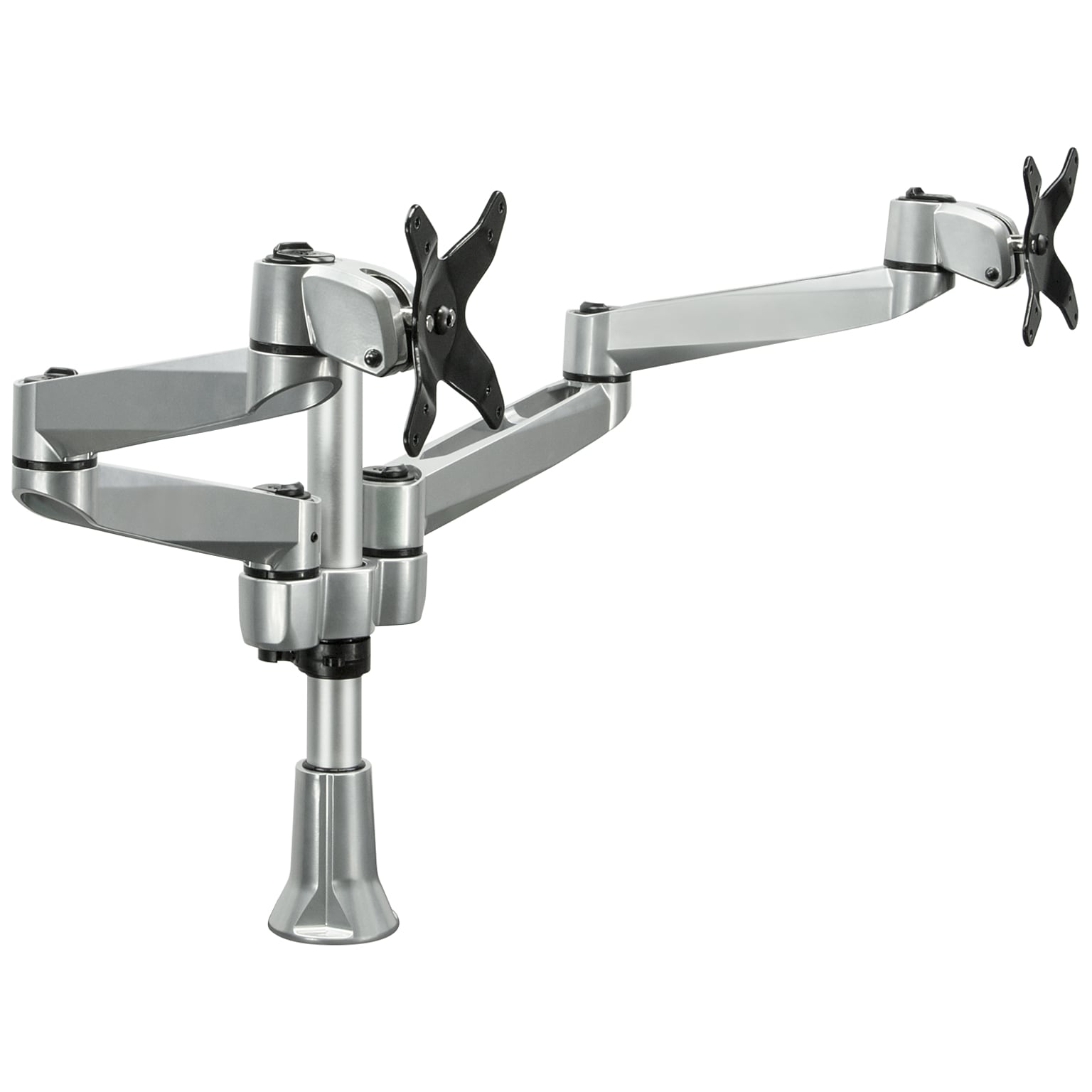 Mount-It! Modular Desk Mount Adjustable Monitor Arm, Up to 24 Monitors, Gray/Silver (MI-43111)