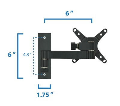 Mount-It! Single Monitor Wall Mount for 19" to 30" Monitors (MI-405)