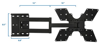 Mount-It! Articulating Full Motion TV Wall Mount for 32" to 52" TVs (MI-411L)