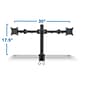 Mount-It! Dual Monitor Mount, Up To 27" Monitors, Black (MI-752)