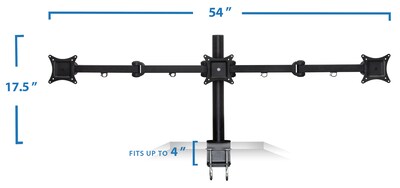 Mount-It! Full-Motion Triple Monitor Desk Mount for 13"-24"  ' Screens (MI-753)