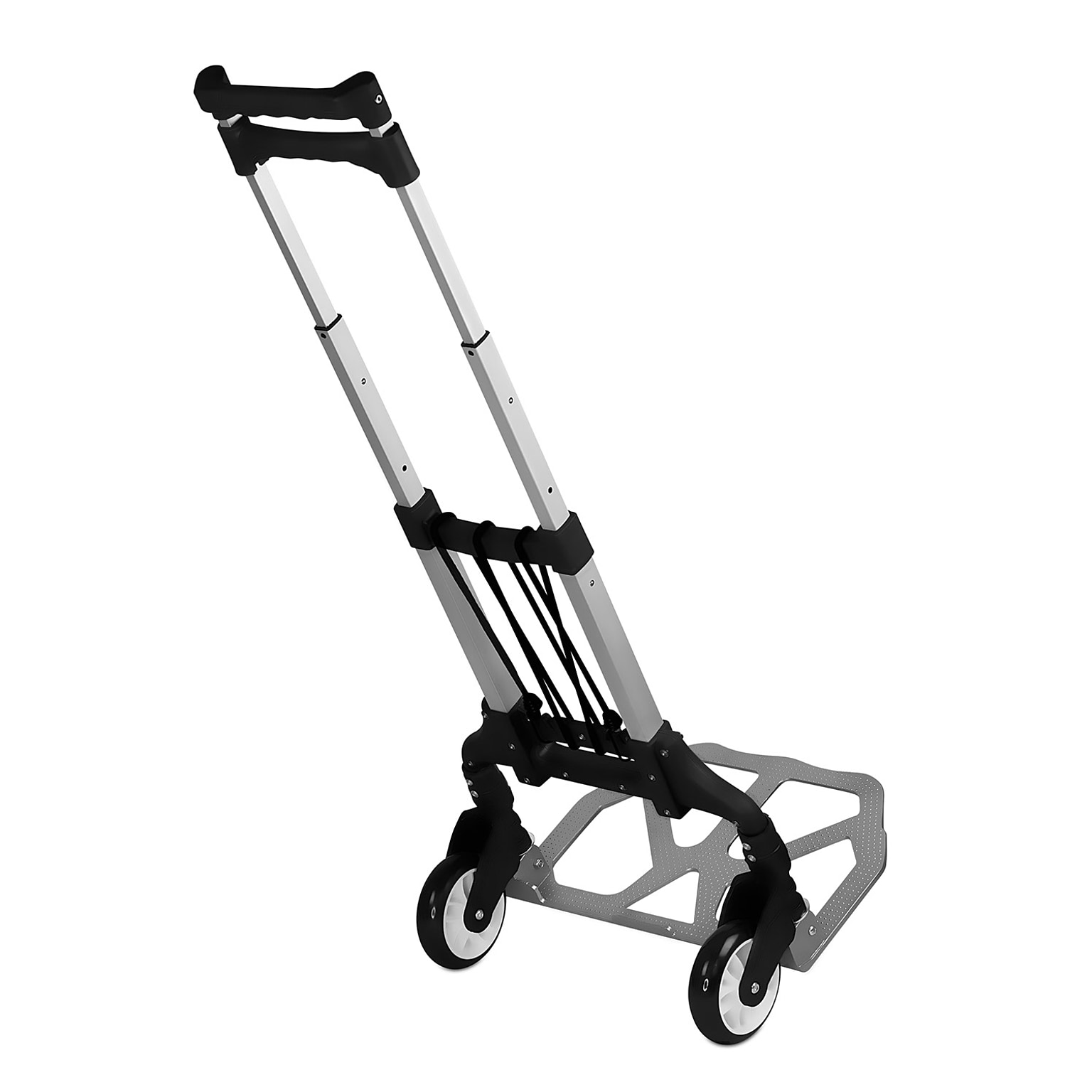 Mount-It! Folding Hand Truck and Dolly, 165 lbs., Silver/Black (MI-901)