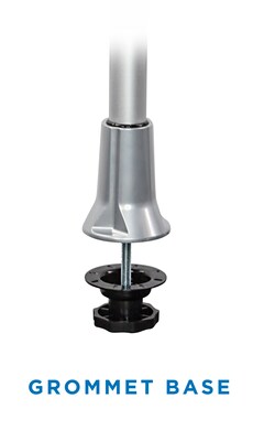 Mount-It! Modular Desk Mount Adjustable Monitor Arm, Up to 24" Monitors, Gray/Silver (MI-45111)