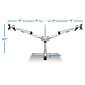 Mount-It! Modular Desk Mount Adjustable Monitor Arm, Up to 24" Monitors, Gray/Silver (MI-45111)