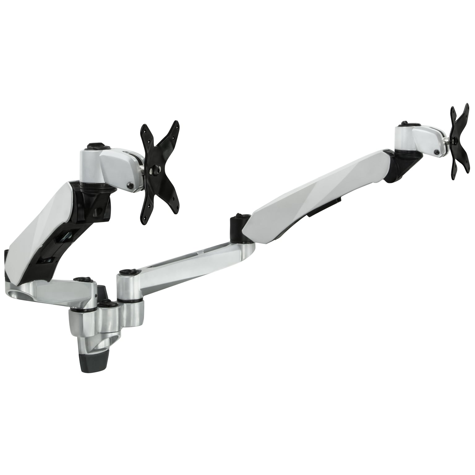 Mount-It! Modular Dual Adjustable Monitor Arms, Up to 30 Monitors, Gray/Silver (MI-45114)