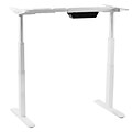 Mount-It! Electric Standing Desk Frame, Motorized Stand-Up Desk, Height Adjustable Sit-Stand, FRAME ONLY, WHITE (MI-7930)