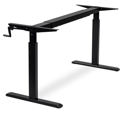 Mount-It! Manual Crank Standing Desk Frame, Black (MI-7931)