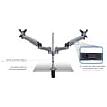 Mount-It! Modular Desk Mount Adjustable Monitor Arm, Up to 27 Monitors, Gray/Silver (MI-45116)