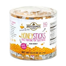 Breitsamer Honig Raw Honey Sticks, .28 oz., 80/Pack (209-02630)