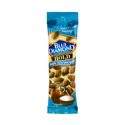 Blue Diamond Bold Salt n' Vinegar Almonds, 1.5 oz., 12 Bags/Pack (209-02632)