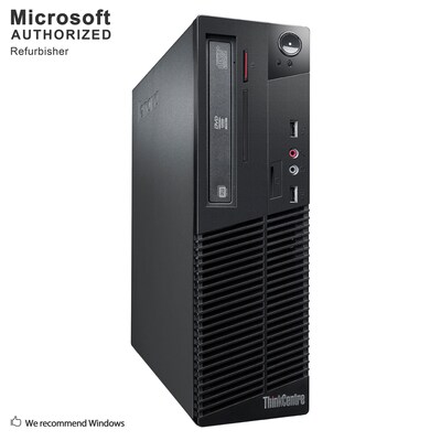 Lenovo ThinkCentre M79 Small Form Factor Refurbished Desktop Computer, AMD A4-6300B, 8GB RAM, 360GB SSD