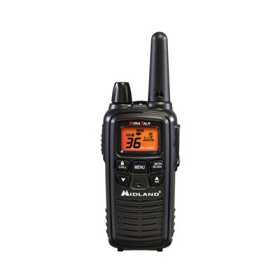 MIDLAND RADIO FRS License Free Business Two Way Radio Bundle, Black, 2/Pack (LXT600BB)