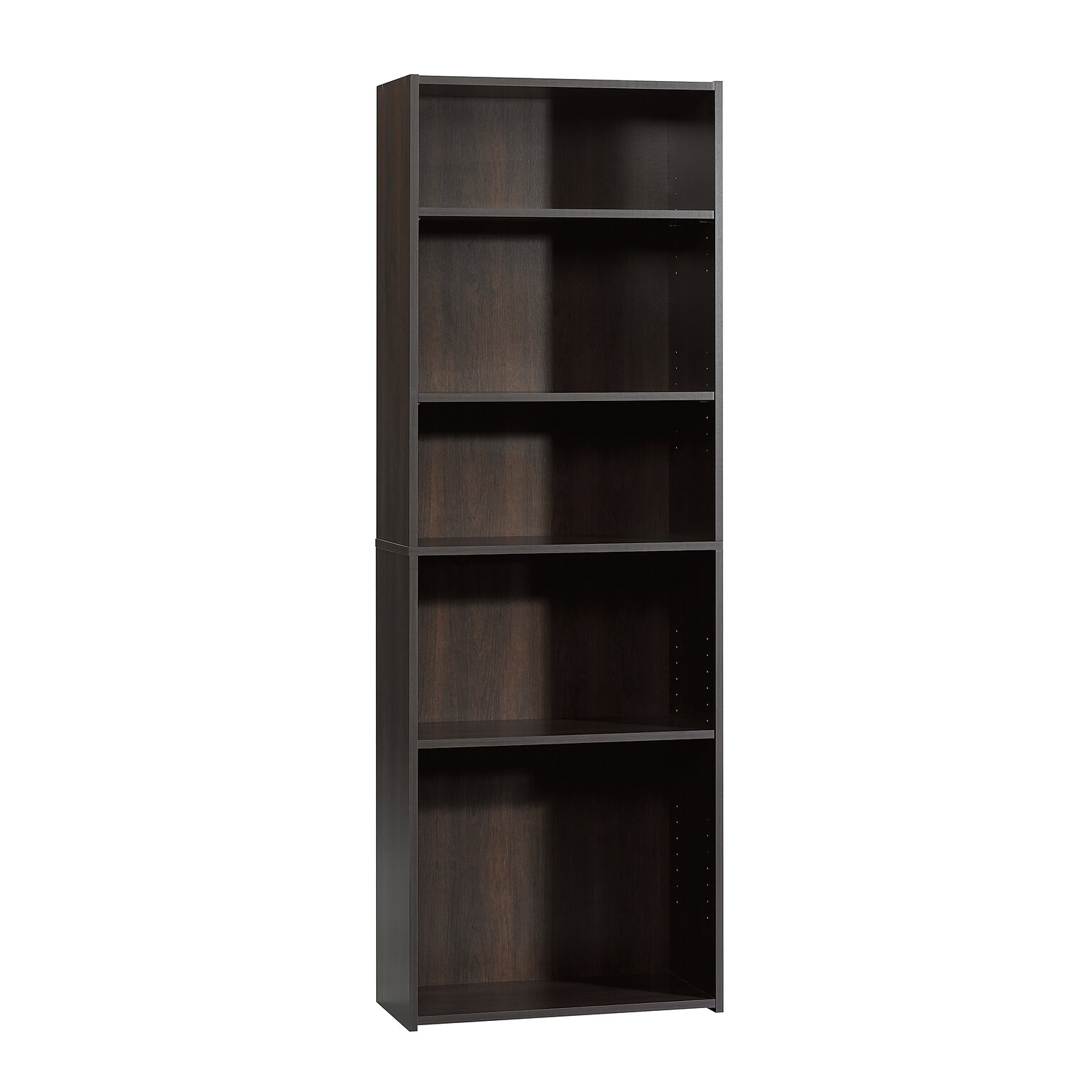 Sauder Beginnings 71H 5-Shelf Bookcase, Cinnamon Cherry (409090)