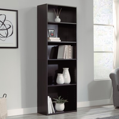 Sauder Beginnings 71H 5-Shelf Bookcase, Cinnamon Cherry (409090)