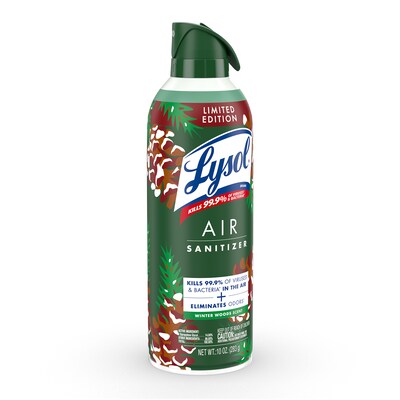 Lysol Air Sanitizer Aerosol, Winter Woods Scent, 10 oz. (19200-95880)