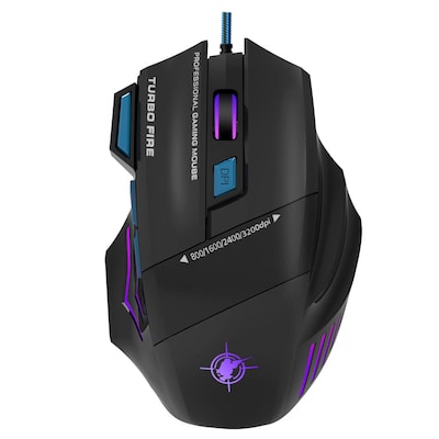 SaharaCase Axis Pro Ergonomic Optical USB-A Gaming Mouse, Black (KB70)