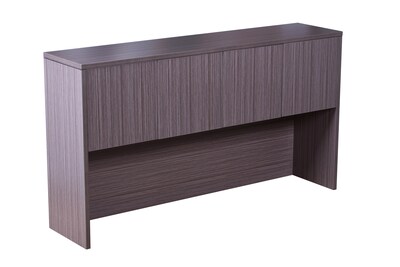 Boss Office Products U-Shaped Desk with Hutch, File Cabinet, and Bookcase, Driftwood (GROUPA28-DW)
