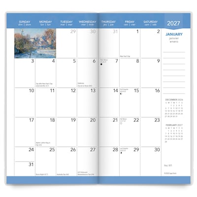 2027-2028 BrownTrout Claude Monet 3.5" x 6.5" Monthly Planner (9798330710140)