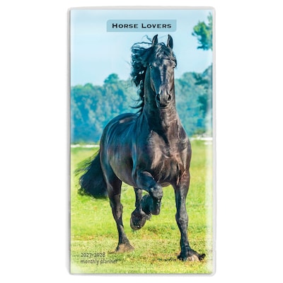 2027-2028 BrownTrout Horse Lovers 3.5 x 6.5 Monthly Planner (9798330710256)