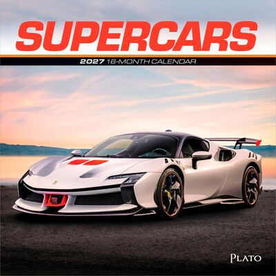 2027 BrownTrout Supercars 7 x 7 Monthly Wall Calendar (9798330714971)