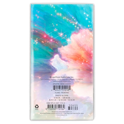 2027-2028 BrownTrout Floral Fireworks 3.5 x 6.5 Monthly Planner (9798330710164)