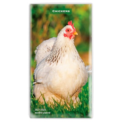 2027-2028 BrownTrout Chickens 3.5 x 6.5 Monthly Planner (9798330710249)