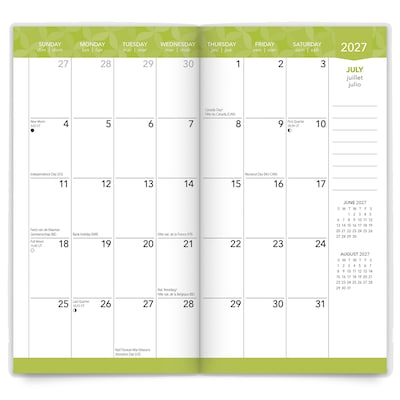 2027-2028 BrownTrout Ariel Collection 3.5" x 6.5" Monthly Planner (9798330714063)