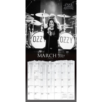 2027 BrownTrout Ozzy Osbourne 12" x 12" Monthly Wall Calendar (9798330716104)