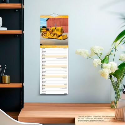2027 BrownTrout Tractors 5.7" x 16.5" Monthly Slimline Wall Calendar (9798330710270)