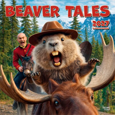 2027 BrownTrout Beaver Tales 12 x 12 Monthly Wall Calendar (9798330716180)