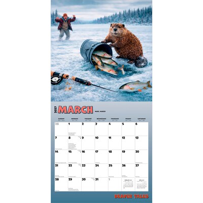 2027 BrownTrout Beaver Tales 12" x 12" Monthly Wall Calendar (9798330716180)