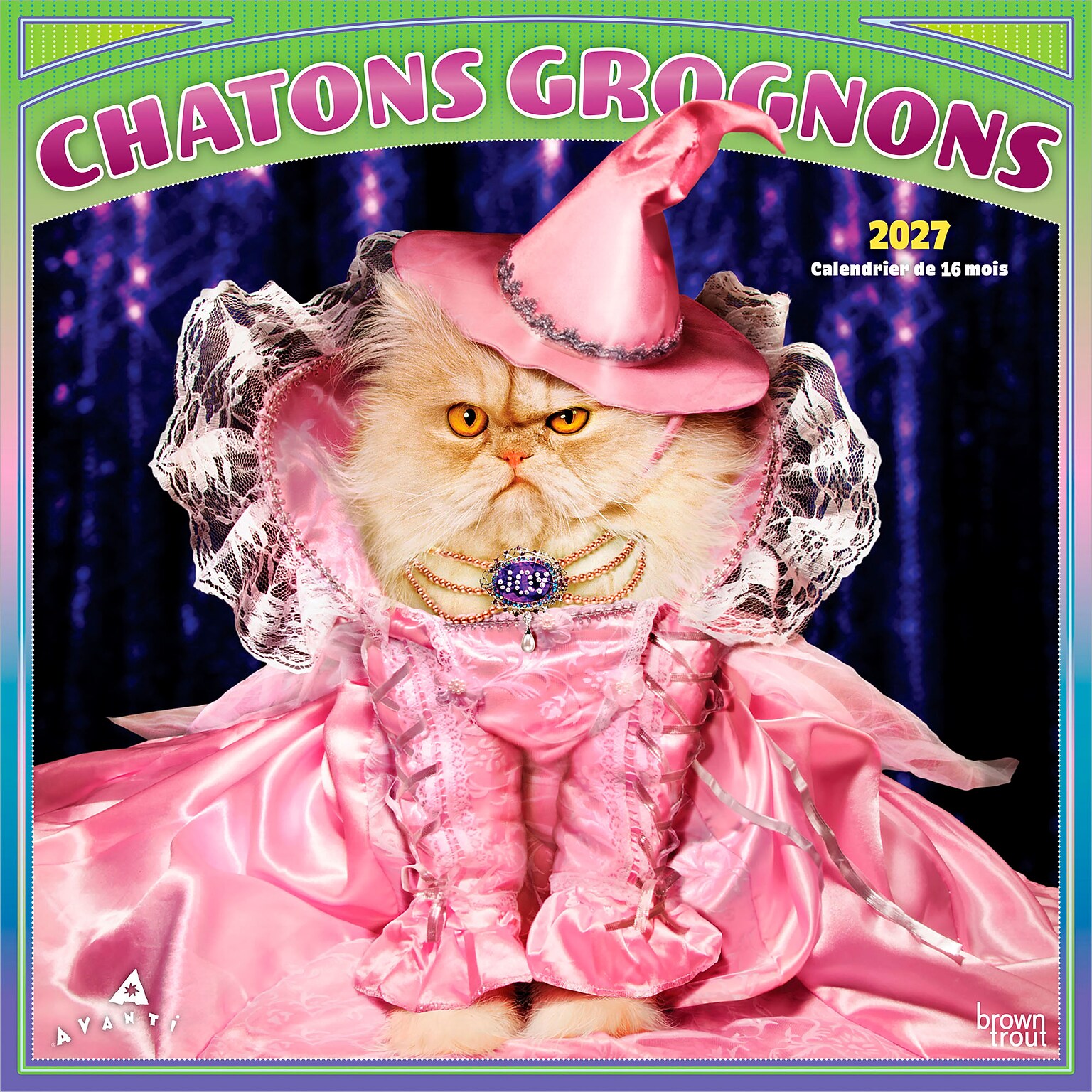 2027 BrownTrout Avanti Chatons Grognons 12 x 12 Monthly Wall Calendar (9798330714995)