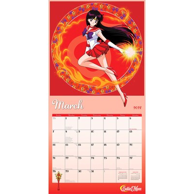 2027 BrownTrout Cal Ink Sailor Moon 12" x 12" Monthly Wall Calendar (9781645917717)