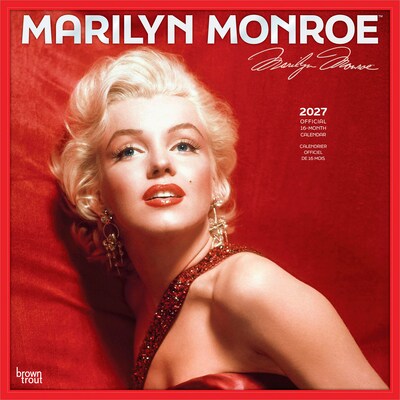 2027 BrownTrout Marilyn Monroe 12 x 12 Monthly Wall Calendar (9798330715169)